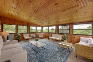 Image of Cozy Brookville Home with Fire Pit and Deck!