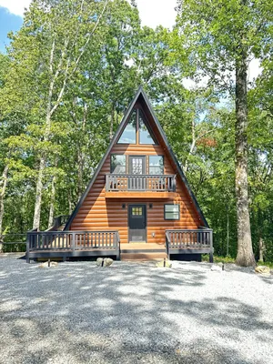 Image of Brand New Fox Hill Cabin Where Country Charm nearby Hot Springs