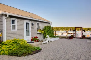 Image of Heron Cottage on Casco Bay with Deck and Boat Dock!