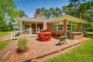 Image of Fifties Beaufort Home with Patio, On Newport River!