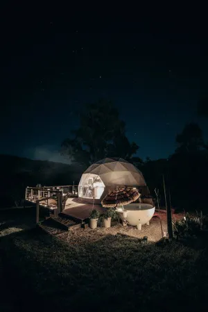 Image of Remote Dome Rental for a Holiday in the Rainforest near Port Macquarie, New South Wales