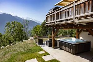 Image of Chalet Les Fiz with Mountain View, Jaccuzi & Wi-Fi