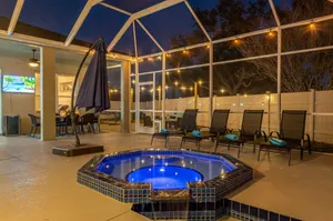 Image of A Wave From it All! Pet friendly, Private heated pool home with fire pit!