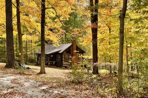 Image of Hot Tub + Deck: Cabin Hideaway in Brown County