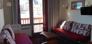 Image of 300m from shops, 5th floor, view ski slopes, balcony, tv, 30m², La Plagne