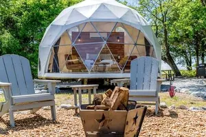 Image of Unique Woodland Glamping Dome with Stargazing & Nature Retreat near Wolfe City, TX