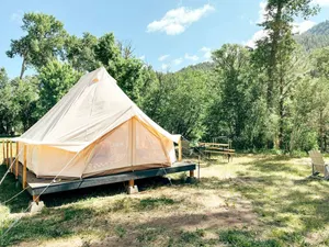 Image of Romantic Getaways near Santa Fe Forest in this Safari Tent Rental in New Mexico