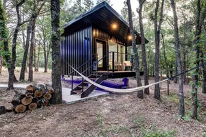 Image of Charming Woodland Cabin Retreat near River and Grasslands in Texas