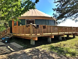 Image of Gorgeous Gibbon Yurt Ideal for Glamping in Nebraska