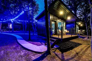Image of Enchanted Woodland Cabins by the Mountain in Texas with Private Pond and Scenic Trails