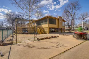 Image of Deck & Fire Pit! Cabin Half-Mi to Tunica Lake