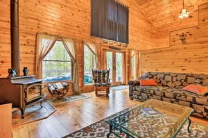 Image of Lakefront Cabin with Private Deck, Dock and Fire Pit!