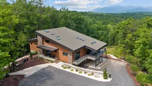 Image of The Sanctuary at Table Rock Wide-Ranging Mountain Views Hot Tub and Fireplace
