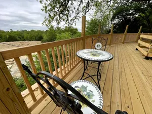 Image of Charming Conestoga Wagon Rental for Unforgettable Glamping in Mineral Wells, Texas