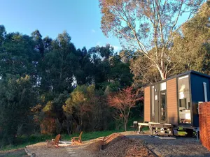 Image of Ideal Tiny House with Abundant Wildlife and Breathtaking Sunset Views in Victoria, Australia