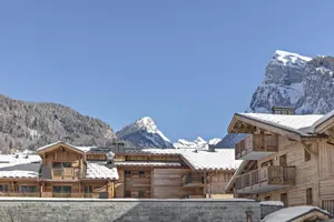 Image of Wifi, fitness, swimming pool, balcony, parking, tv, ski locker, 110m², Samoëns