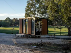 Image of Peaceful Farm Stay Tiny House with Vineyard Views near Avoca, Warrenmang Victoria