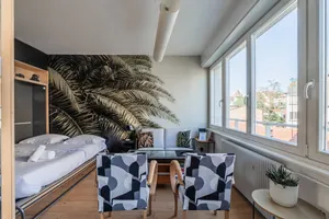 Image of Studio flambant neuf, calme & balcon