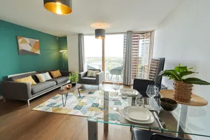 Image of The Vizion serviced apartments from Pincott Properties - free parking, private balcony, and WiFi