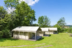 Image of Campsite Le Clos de Banes *** - Double Room with Bunk Beds