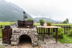 Image of Forest Chalet, 15 min to salzburg olt town, and most beautiful lakes, secluded location, 1,000 sqm garden, mountainview, panorama sauna, bath whirlpool, BBQ&bikes&sunbeds for free, up to 10 p