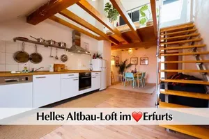Image of Helle 72qm Maisonette Wohnung im Herzen Erfurts mit Kingsize Bett, Smart-TV, etc