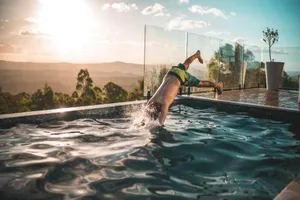 Image of Luxurious Hinterland Guest House with HEATED POOL Sleeps 10 Brisbane Scenic Rim Gold Coast