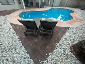 Image of Large Pool & Patio Cozy Single Story Family House