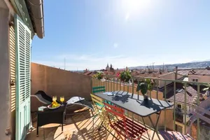 Image of LA CROIX - F3, TERRASSE VUE PANORAMIQUE, VIEUX-NICE Old town and terrace