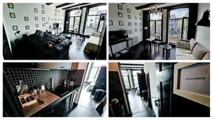 Image of JoyJoyJoy the Black Beauty ecolicious studio in a canal house with French balcony with view on the canals
