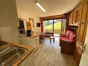 Image of Studio 4 pers. sur les pistes avec balcon et parking - FR-1-459-193