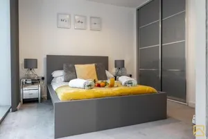 Image of Modern 1 bed in central MK, Free Parking, Smart TV, Manhattan House By Valore Property Services