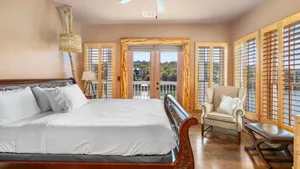 Image of Luxury Lake Marble Falls House with Swimming Pool Hot Tub and private boat slip