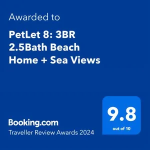 Image of PetLet 8: 3BR 2.5Bath Beach Home Sea Views