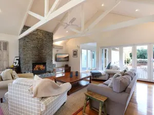 Image of The Beach House Quintessential Holiday House with open fireplace