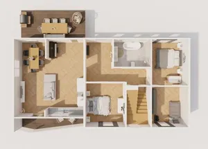 Image of FeelGood Ferienhaus - 212 qm mit Sauna, Garten, Terrasse, Grill - 2 Apartments - für Familien & Gruppen - Mitten in Deutschland