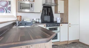 Image of luxury caravan with sea view