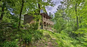 Image of Cabin on 22 Acres with Patio - 3 Mi to Blowing Rock!