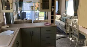 Image of Pet friendly riverside static caravan