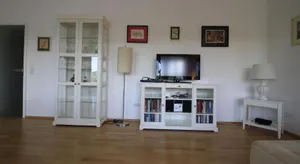 Image of Luxury city apartment - view of river and castle