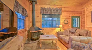 Image of Hochatown Hideaway Hot Tub Grill Fire Pit