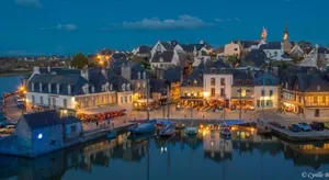 Image of studio vue sur le Port saint Goustan classé 3 étoiles!
