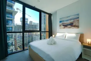 Image of CBD Stunning High Floor View - FREE Parking FREE Netflix FREE Gym FREE Pool FREE Sauna FREE Coffee