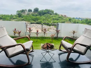 Image of Luxury Duplex - Rooftop Lawn, Hill View, Fire Camp