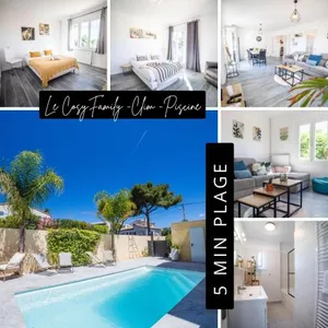 Image of COSYFAMILY 1er étage Piscine -WIFI- NEUF-FAMILLE -15MIN PLAGE - TOP PROS SERVICESConciergerie