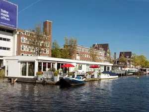 Image of Beautiful Amstel houseboat