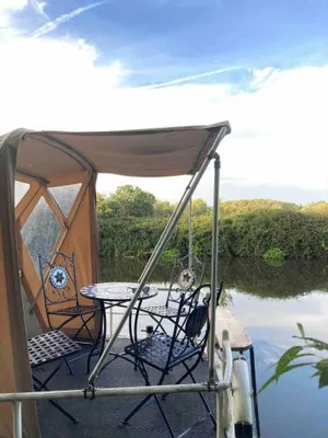 Image of Dutch Cruiser Ship on a Tranquil Secluded River