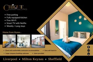Image of Sheffield Contractors Stays- Sleeps 6, 3 bed 3 bath house. Managed by Chique Properties Ltd