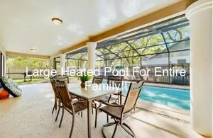 Image of Tampa Hotspot, Heated Private Pool with Game Rooms In Quiet Neighborhood Near USF, Busch Garden, Adv