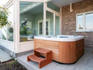 Image of Rural holiday home in Bocholt with hot tub